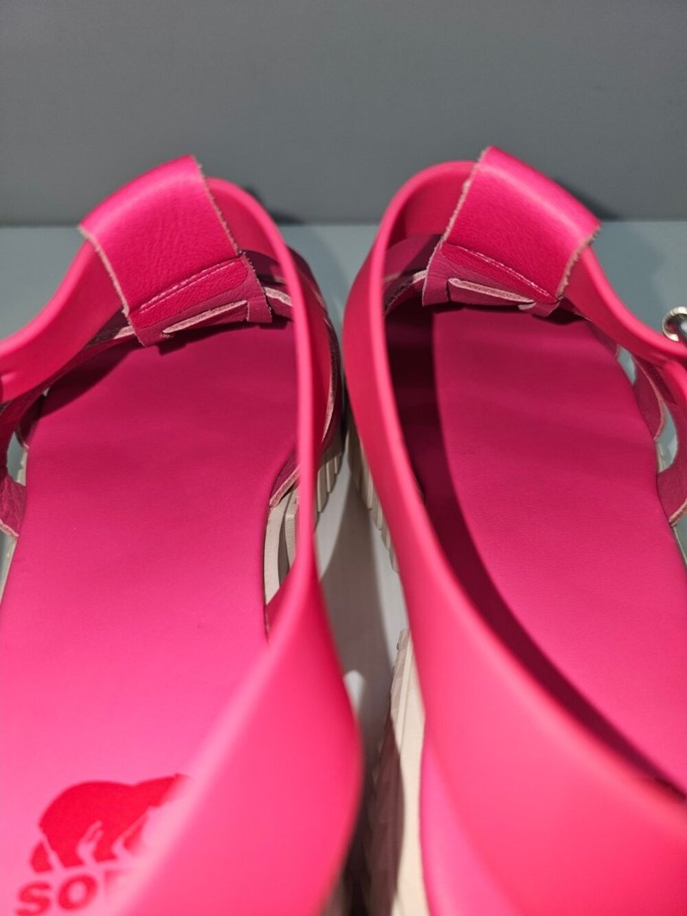 Sorel Ona Fisherman Streetworks Platform Sandal Women 10.5 Pink Chunky Lug Sole - Picture 11 of 16